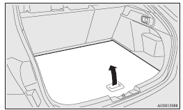 2. Pull the board forward until the front part is lowered.