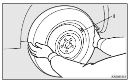 7. Finger-tighten the wheel nuts.