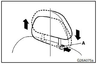 Adjust the head restraint height so that the centre of the restraint is as close