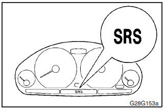 There is a supplemental restraint system (“SRS”) warning lamp on the instrument