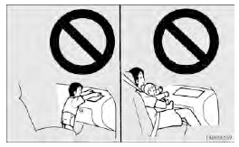 Use rearward facing child restraints in the rear seat or turn off the front passenger’s