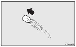 4. To install the bulb, perform the removal steps in reverse.