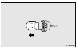 3. To install the bulb, perform the removal steps in reverse.